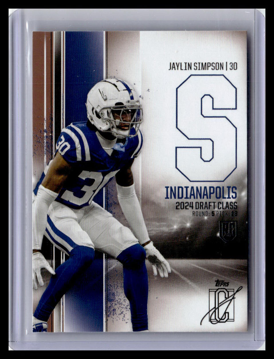 2024 Topps Signature Class #122 Jaylin Simpson Bronze