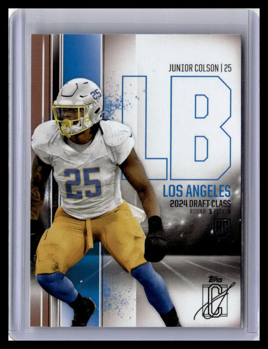 2024 Topps Signature Class #136 Junior Colson Bronze
