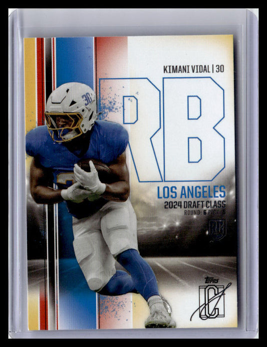 2024 Topps Signature Class #138 Kimani Vidal Red & Yellow