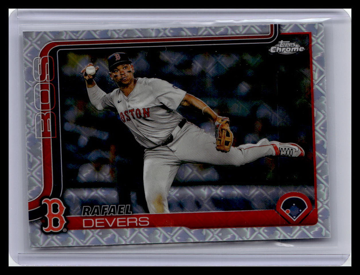 2025 Topps Chrome #127 Rafael Devers Raywave Refractors