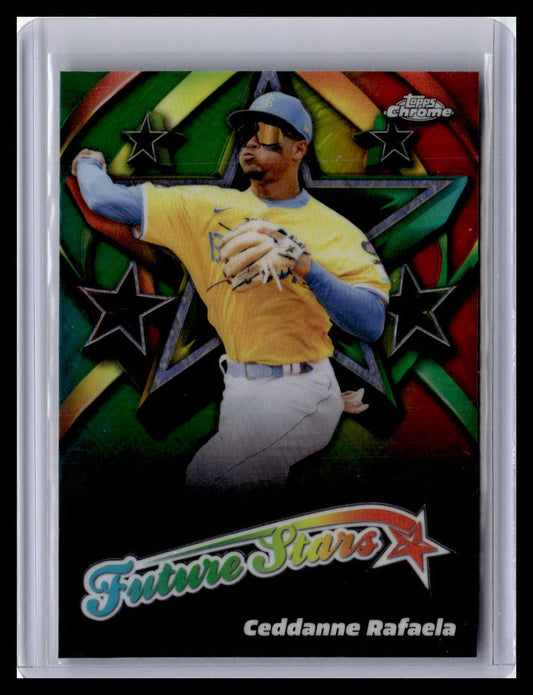2025 Topps Chrome Logofractor Edition #FS-11 Ceddanne Rafaela Future Stars