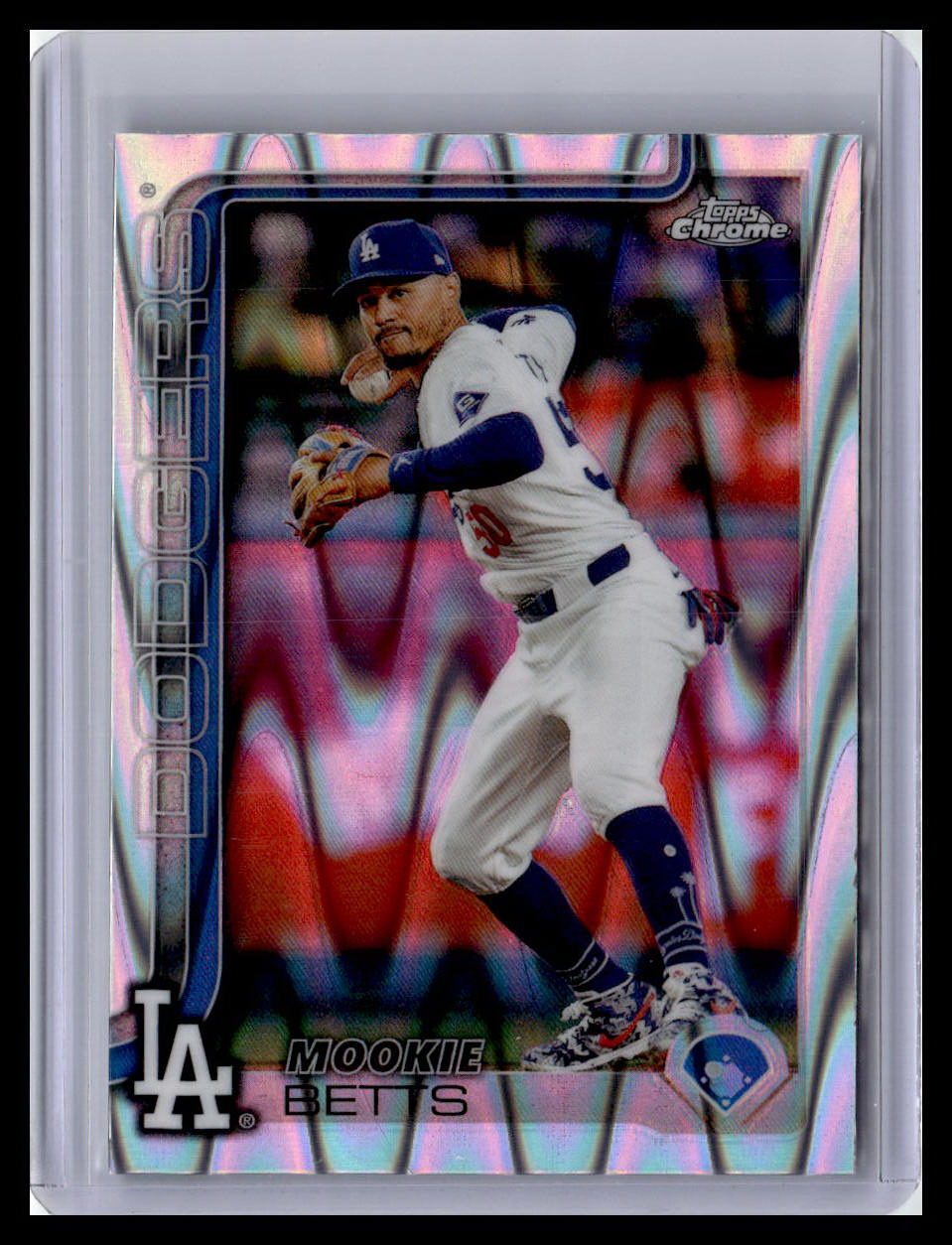 2025 Topps Chrome #50 Mookie Betts Raywave Refractors