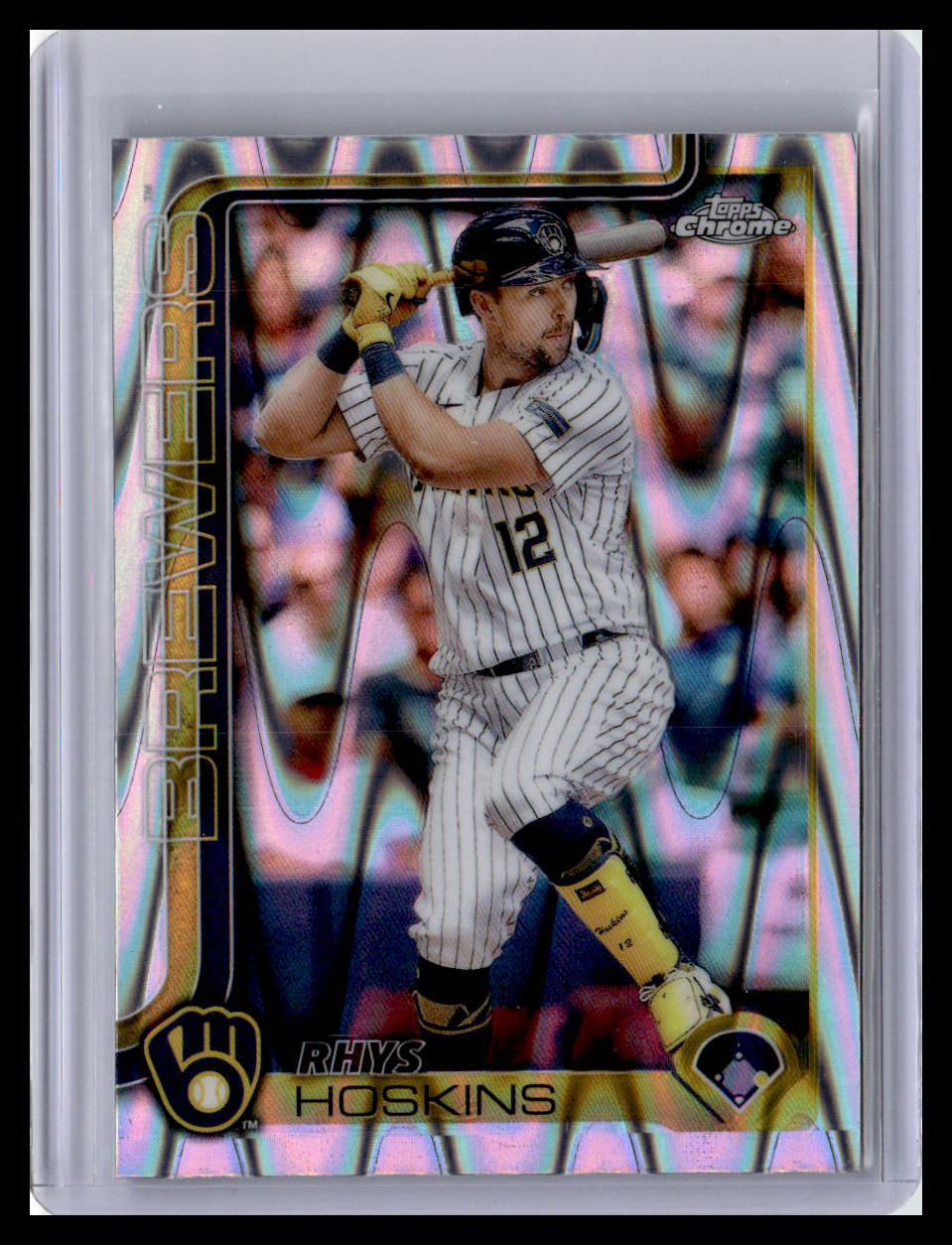 2025 Topps Chrome #98 Rhys Hoskins Raywave Refractors