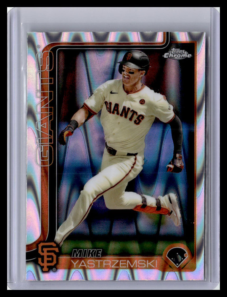 2025 Topps Chrome #40 Mike Yastrzemski Raywave Refractors