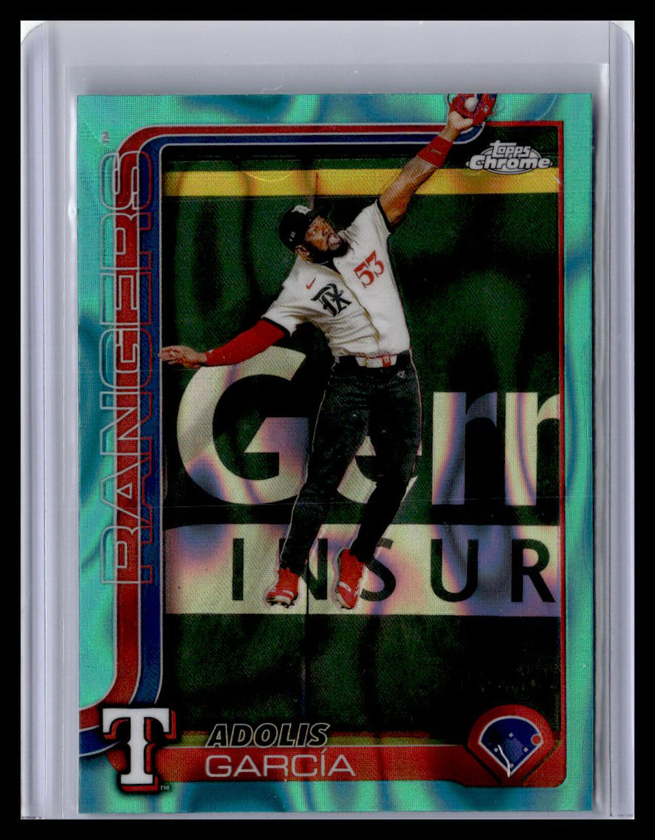 2025 Topps Chrome #293 Adolis García Raywave Refractors