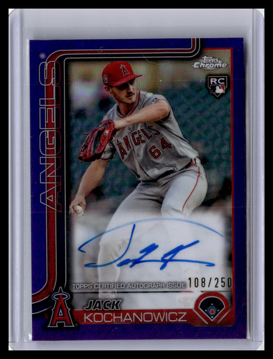 2025 Topps Chrome #RA-JKO Jack Kochanowicz Purple Refractor (RC,AU,SN) 108/250