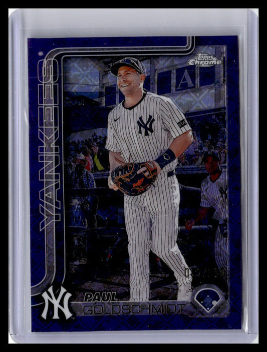 2025 Topps Chrome Logofractor Edition #168 Paul Goldschmidt Purple 87/250