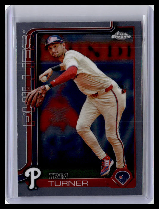 2025 Topps Chrome #208 Trea Turner