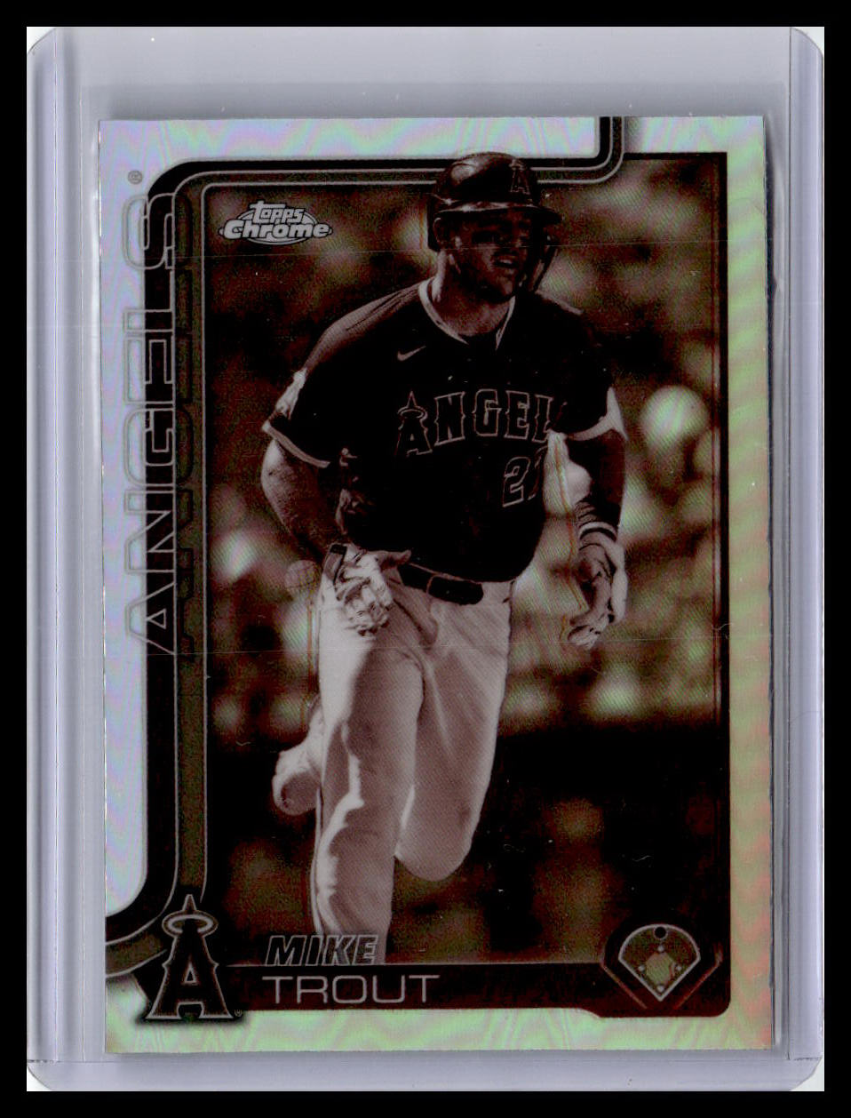 2025 Topps Chrome #100 Mike Trout Sepia Refractors