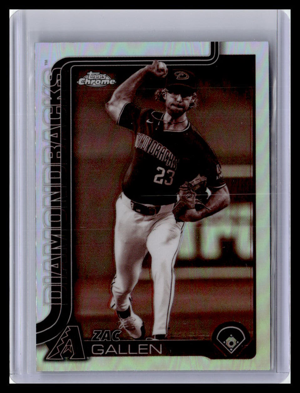 2025 Topps Chrome #4 Zac Gallen Sepia Refractors