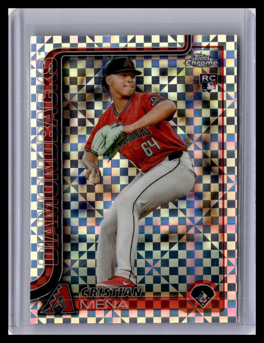 2025 Topps Chrome #102 Cristian Mena X-Fractors
