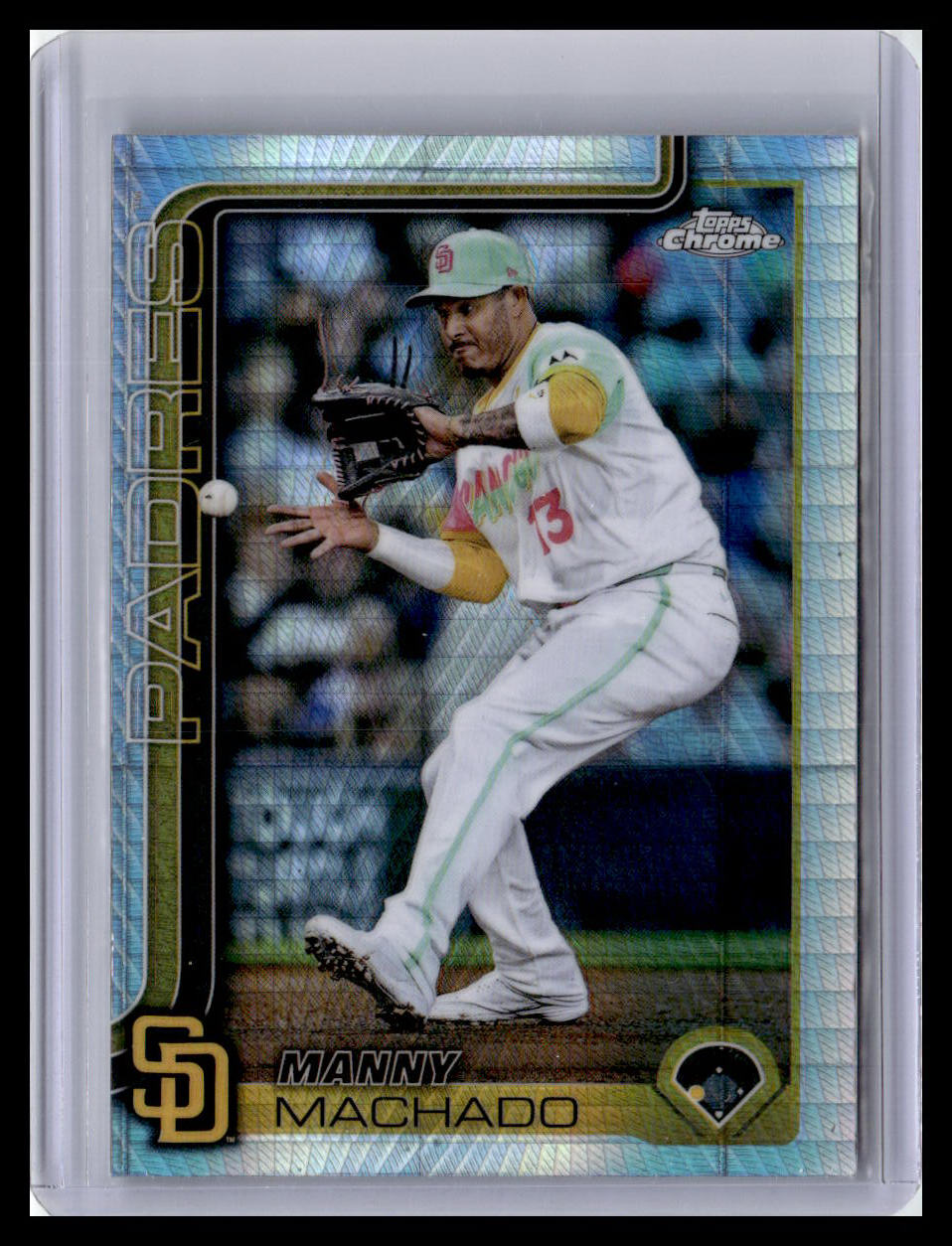 2025 Topps Chrome #53 Manny Machado Prism Refractors