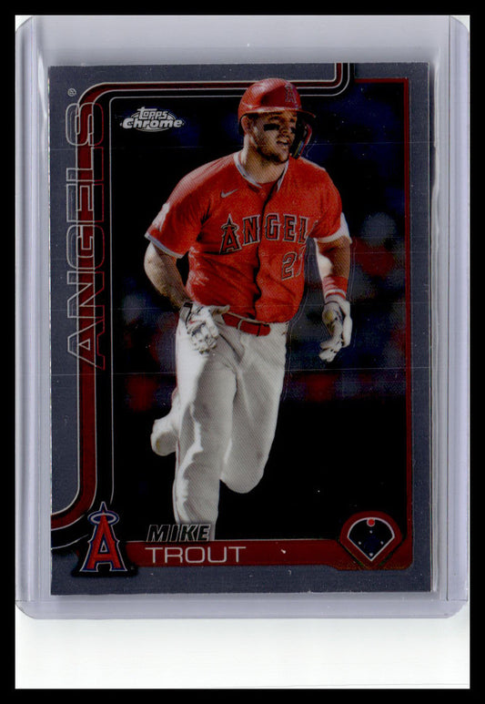 2025 Topps Chrome #100 Mike Trout