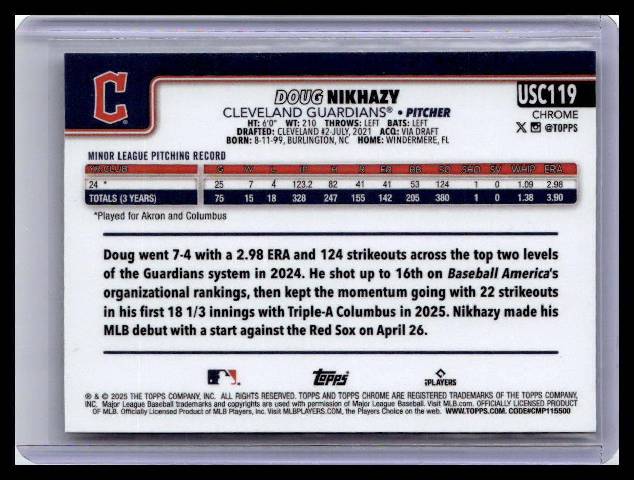 2025 Topps Chrome Update #USC119 Doug Nikhazy