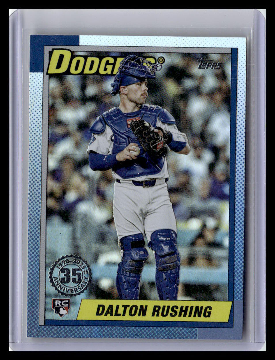 2025 Topps Update #U90-5 Dalton Rushing 1990 Topps Baseball 35th Anniversary