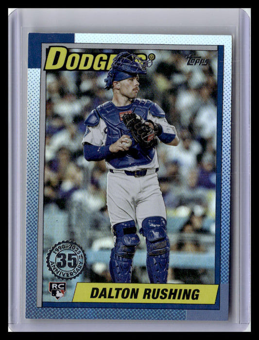 2025 Topps Update #U90-5 Dalton Rushing 1990 Topps Baseball 35th Anniversary