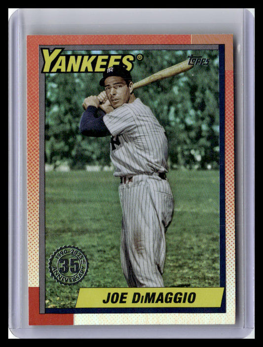 2025 Topps Update #U90-39 Joe DiMaggio 1990 Topps Baseball 35th Anniversary