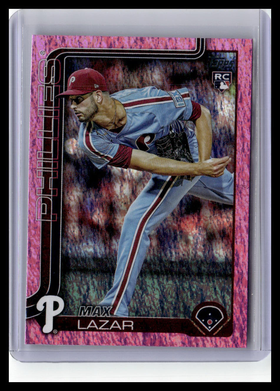 2025 Topps Update #US194 Max Lazar Pink Diamante Foil