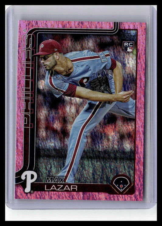 2025 Topps Update #US194 Max Lazar Pink Diamante Foil