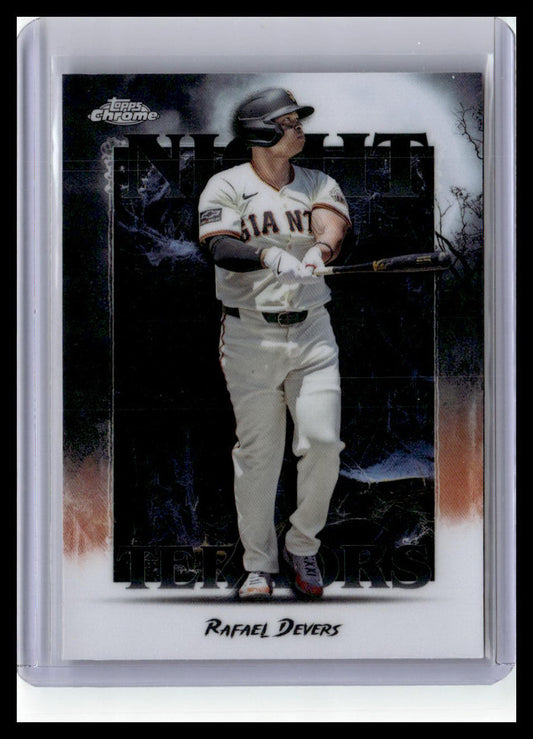 2025 Topps Chrome Update #NT-22 Rafael Devers Night Terrors
