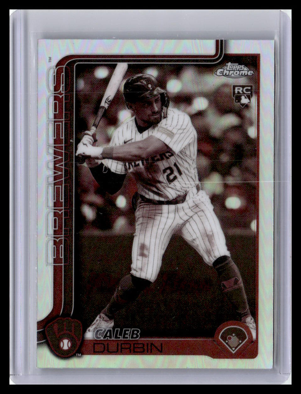 2025 Topps Chrome Update #USC82 Caleb Durbin Sepia Refractors