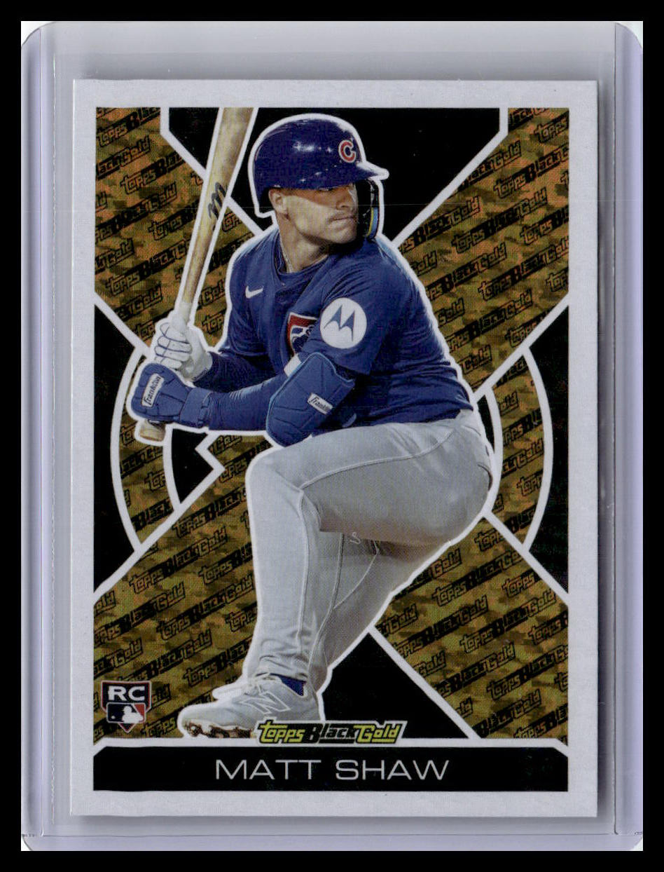 2025 Topps Update #BG-7 Matt Shaw Topps Black Gold