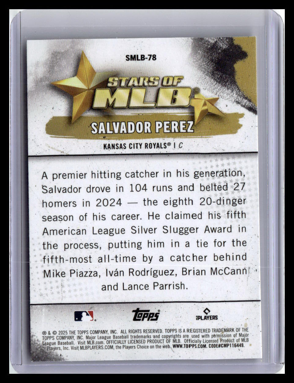 2025 Topps Update #SMLB-78 Salvador Perez Stars of MLB