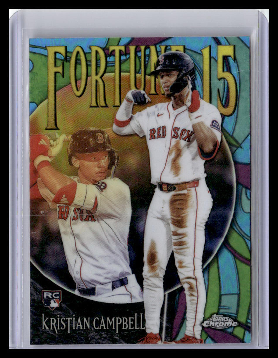 2025 Topps Chrome Update #F15-23 Kristian Campbell Fortune 15