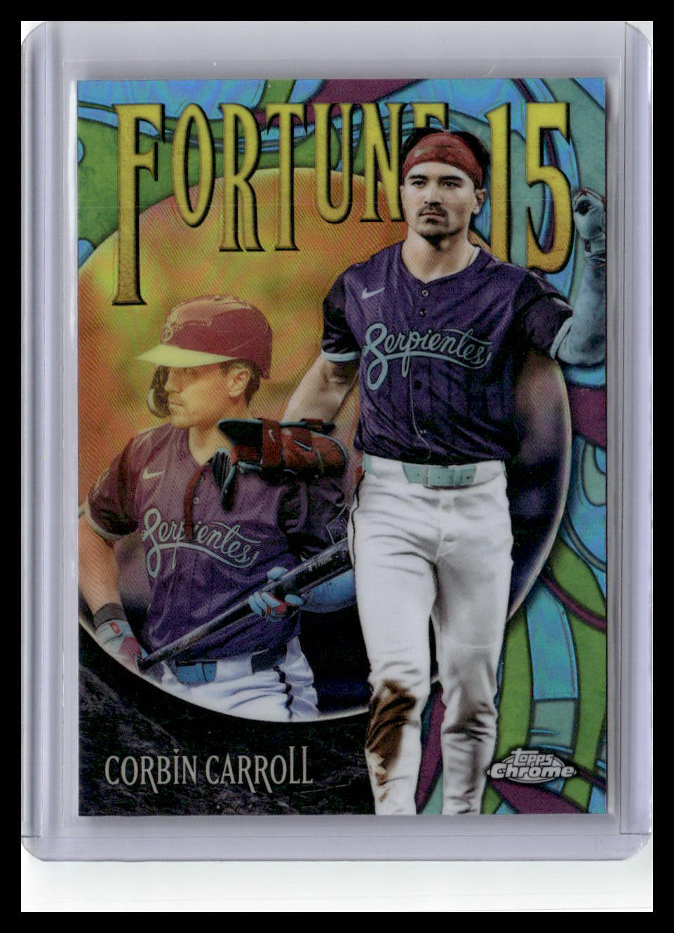 2025 Topps Chrome Update #F15-15 Corbin Carroll Fortune 15