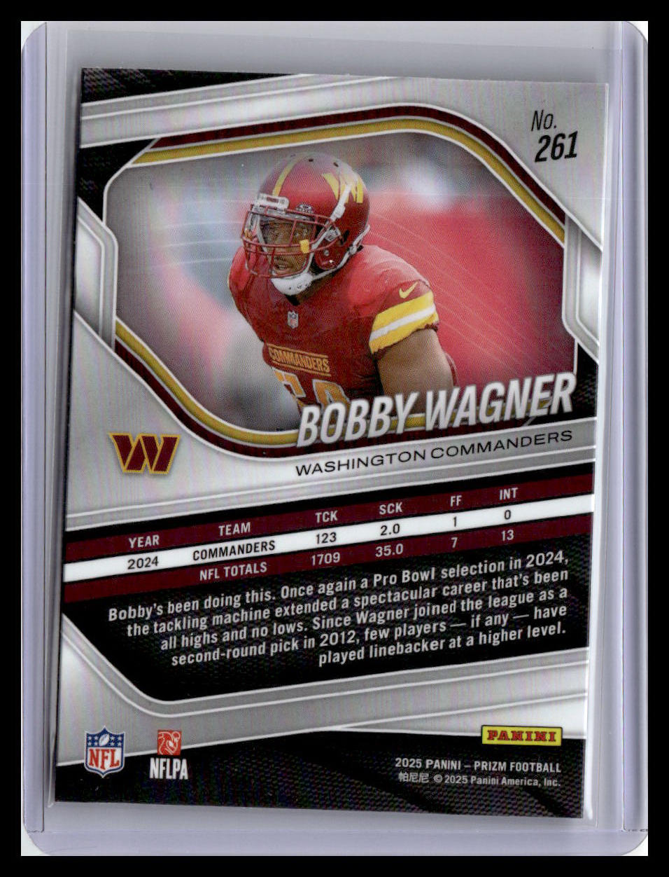 2025 Panini Prizm #261 Bobby Wagner