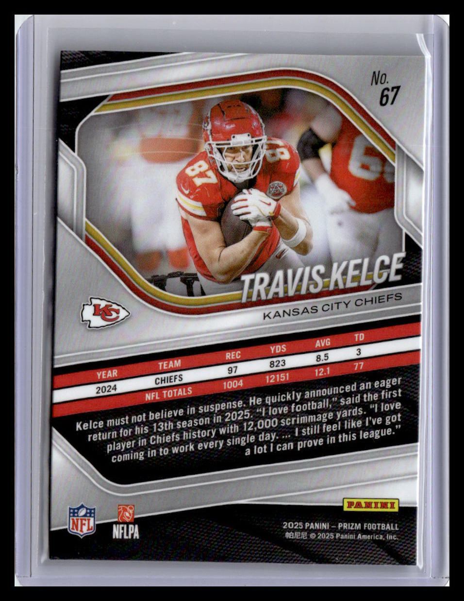 2025 Panini Prizm #67 Travis Kelce