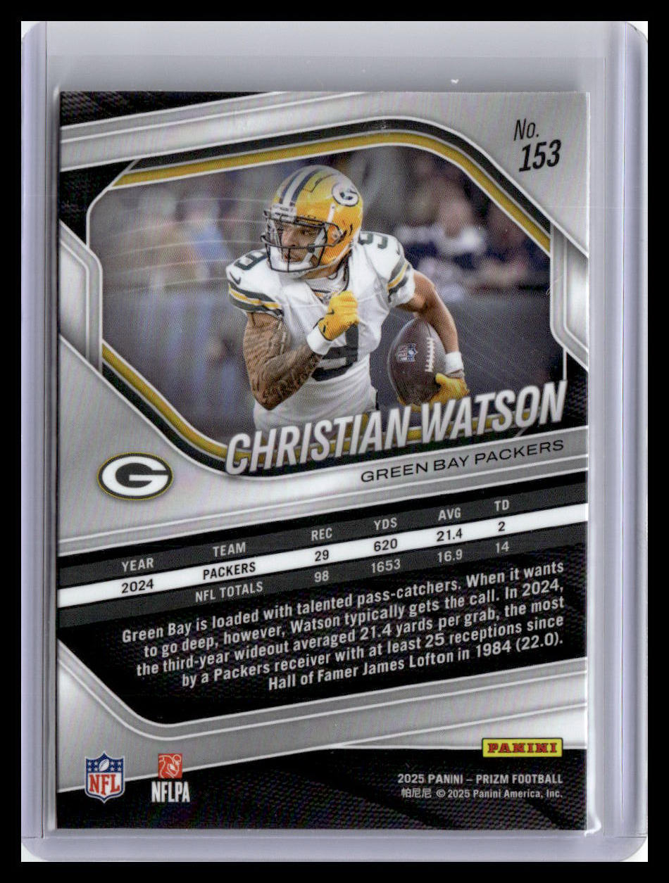 2025 Panini Prizm #153 Christian Watson