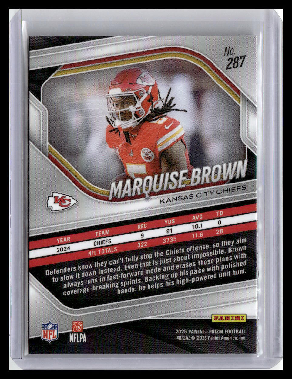 2025 Panini Prizm #287 Marquise Brown