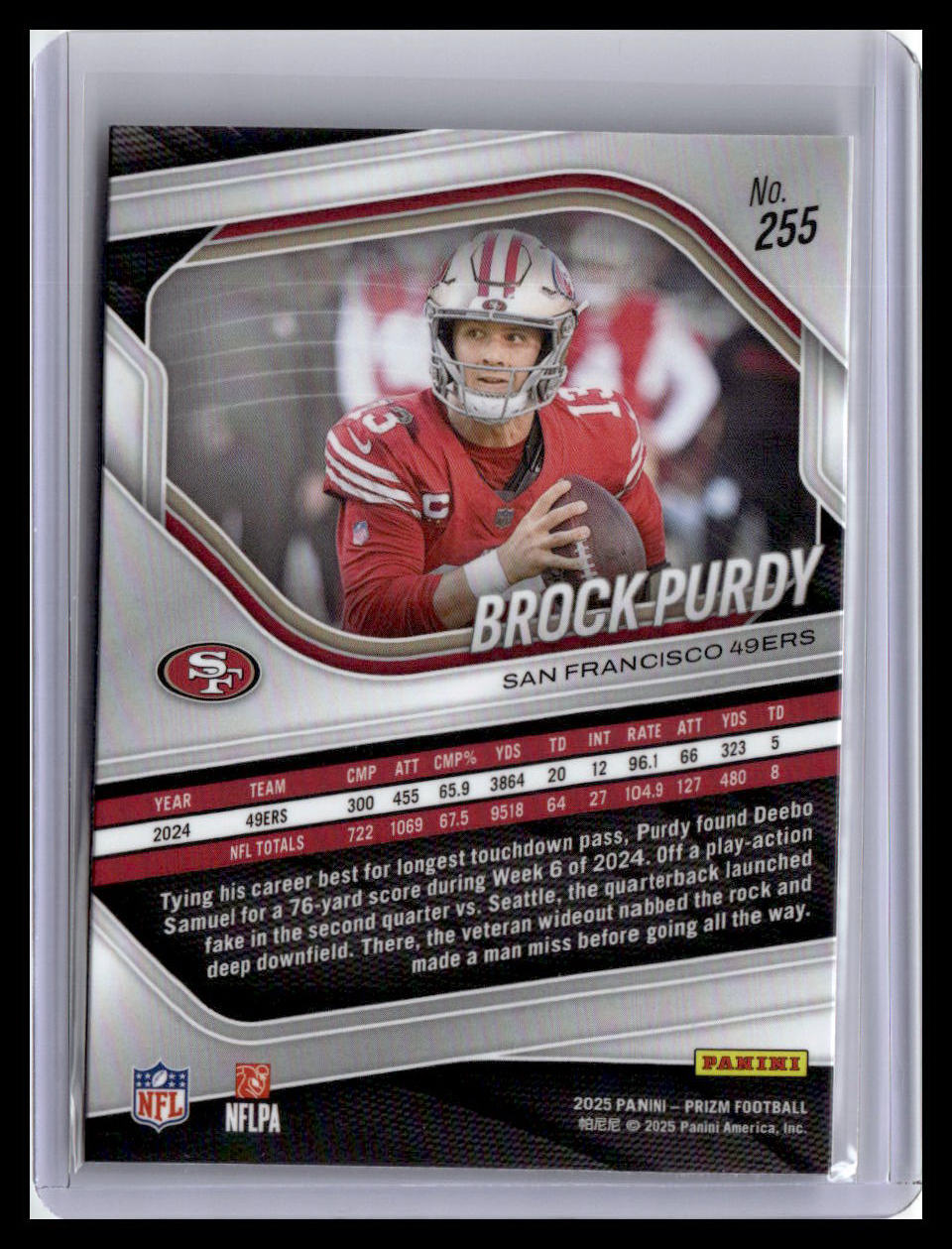 2025 Panini Prizm #255 Brock Purdy