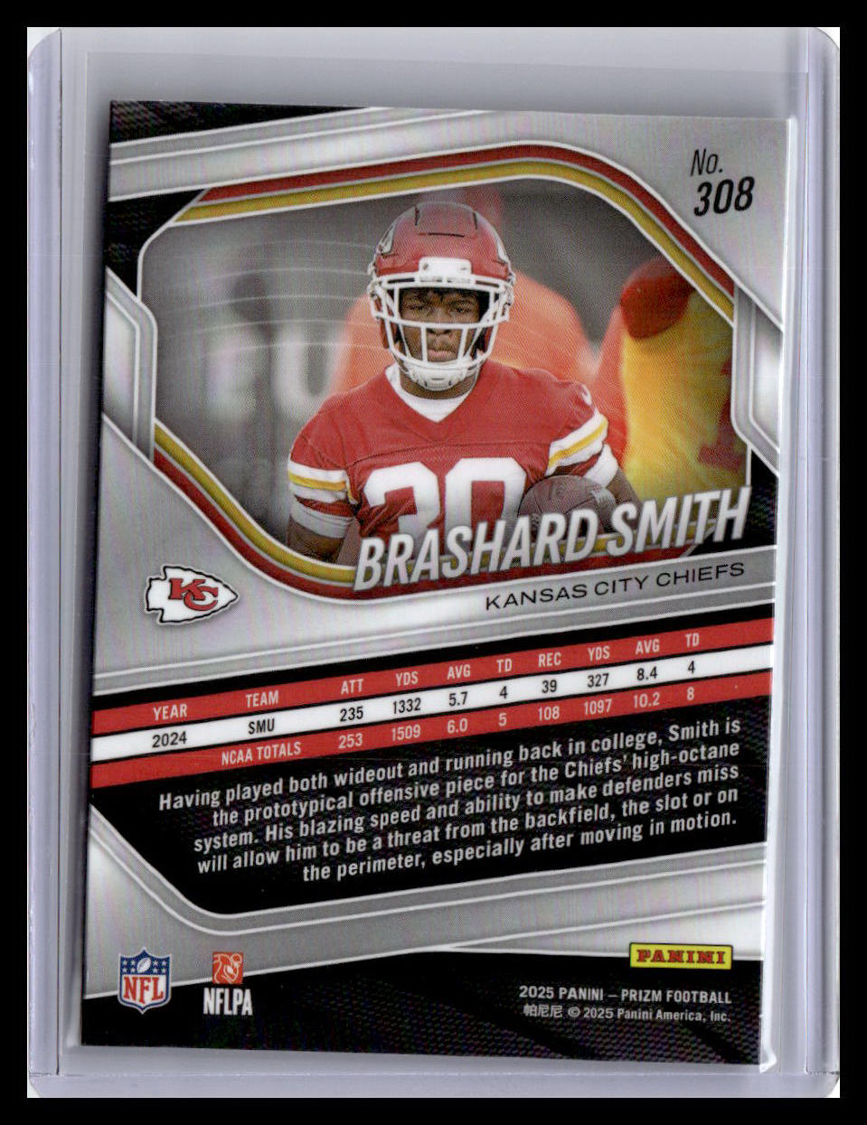 2025 Panini Prizm #308 Brashard Smith
