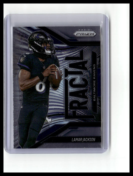 2025 Panini Prizm #2 Lamar Jackson Fractal