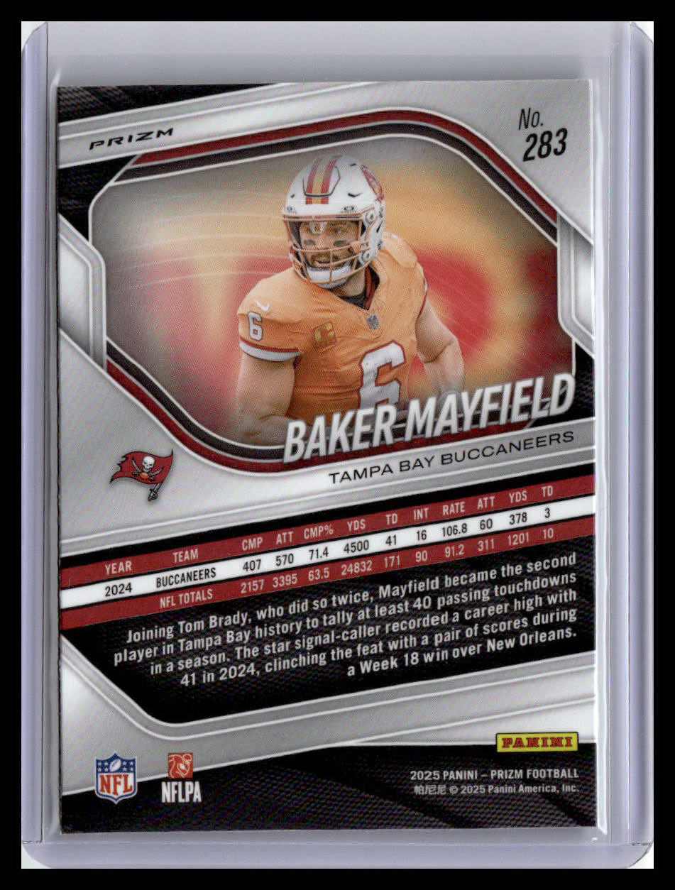 2025 Panini Prizm #283 Baker Mayfield Silver