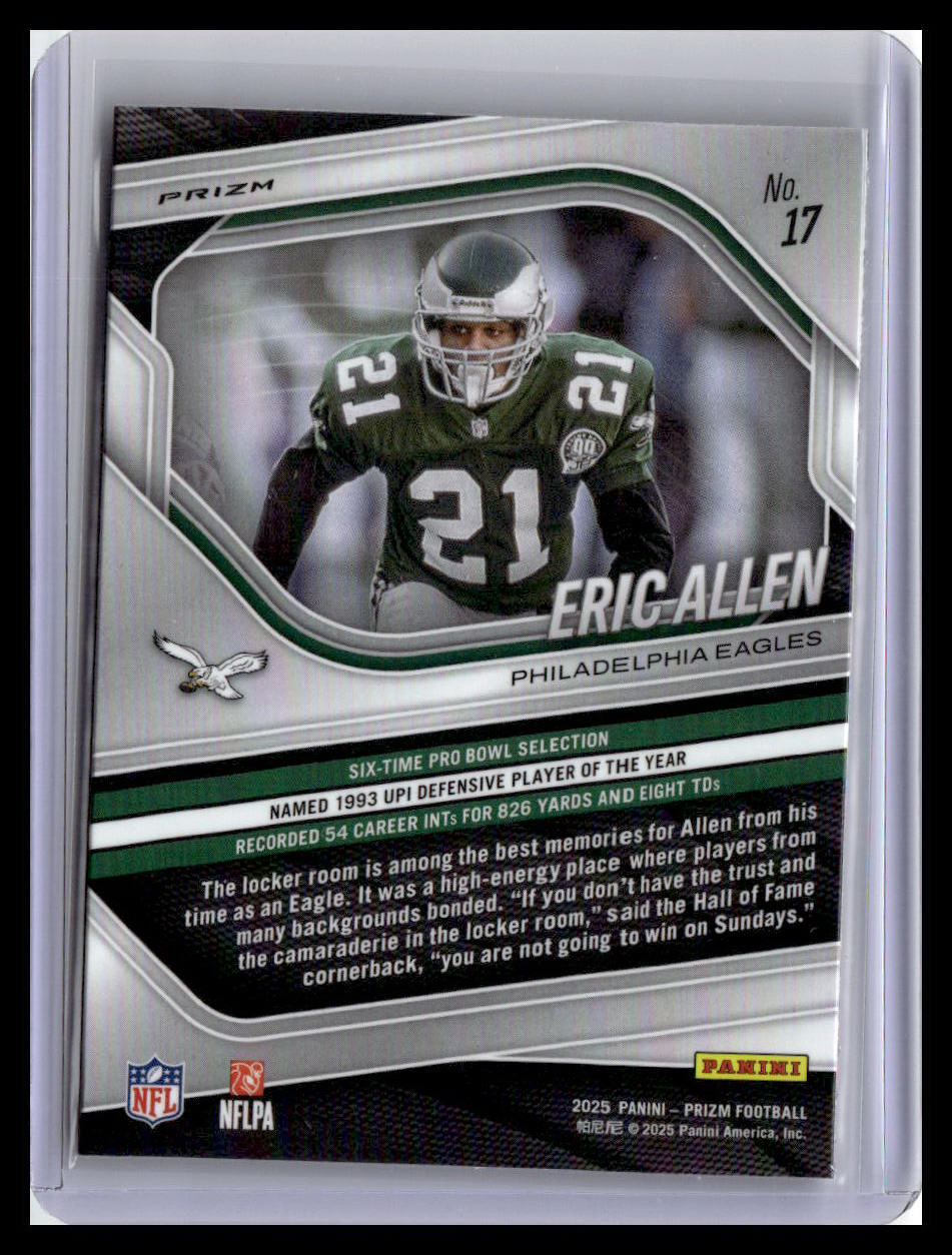 2025 Panini Prizm #17 Eric Allen Silver