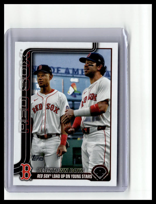 2025 Topps Update #US241 Beantown Boys (Marcelo Mayer / Kristian Campbell)