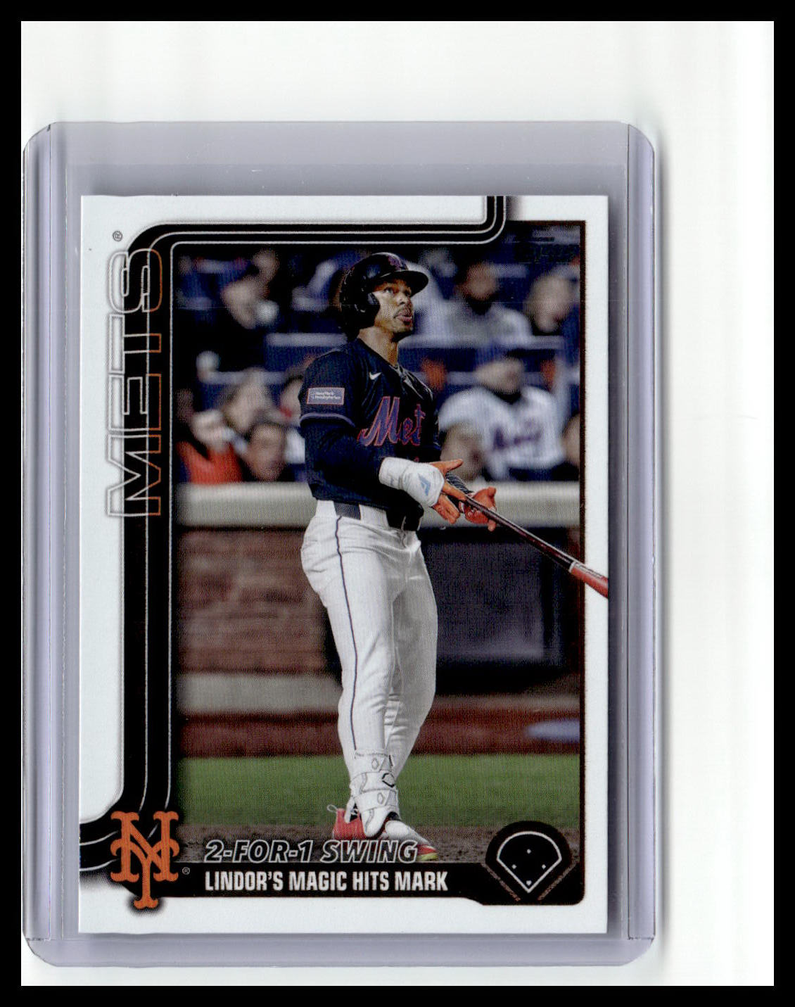 2025 Topps Update #US290 2-For-1 Swing (Francisco Lindor)