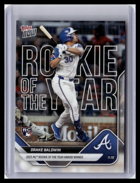 2025-26 Topps Now Off-Season #OS-1 Drake Baldwin Rookie Of The Year