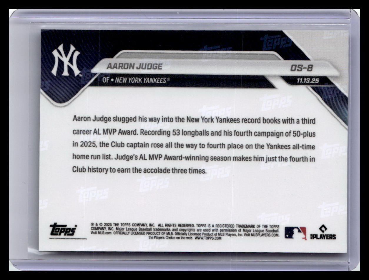 2025-26 Topps Now Off-Season #OS-8 Aaron Judge