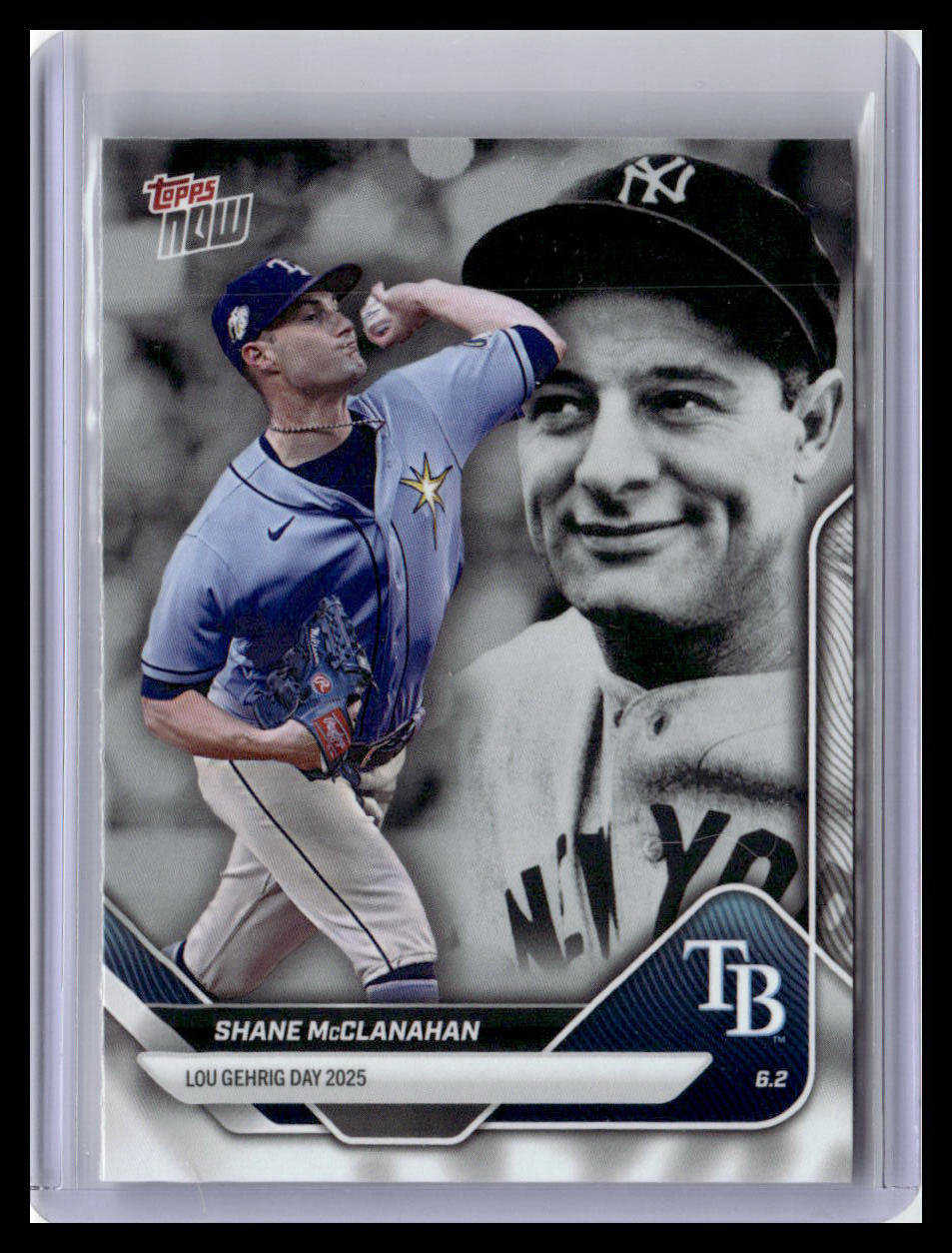 2025 Topps Now Lou Gehrig Day: Presented by Sarah Langs #LGD-SM Shane McClanahan