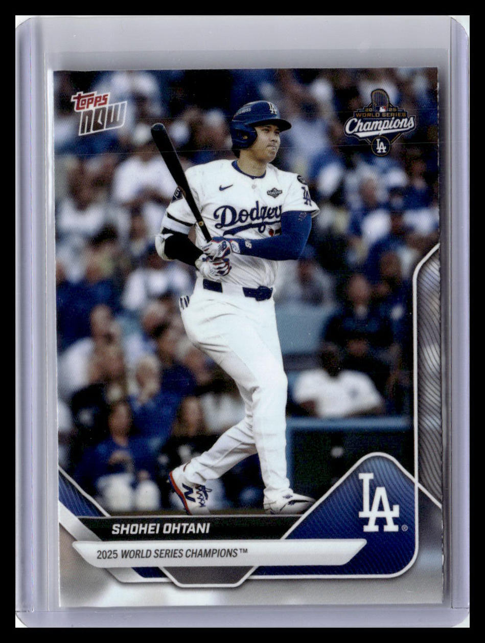2025 Topps Now World Series Champions Los Angeles Dodgers #WS-1 Shohei Ohtani