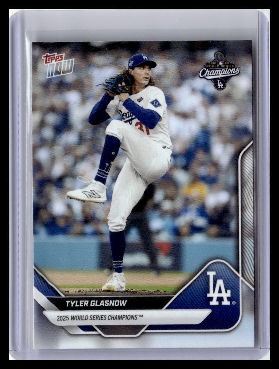 2025 Topps Now World Series Champions Los Angeles Dodgers #WS-7 Tyler Glasnow