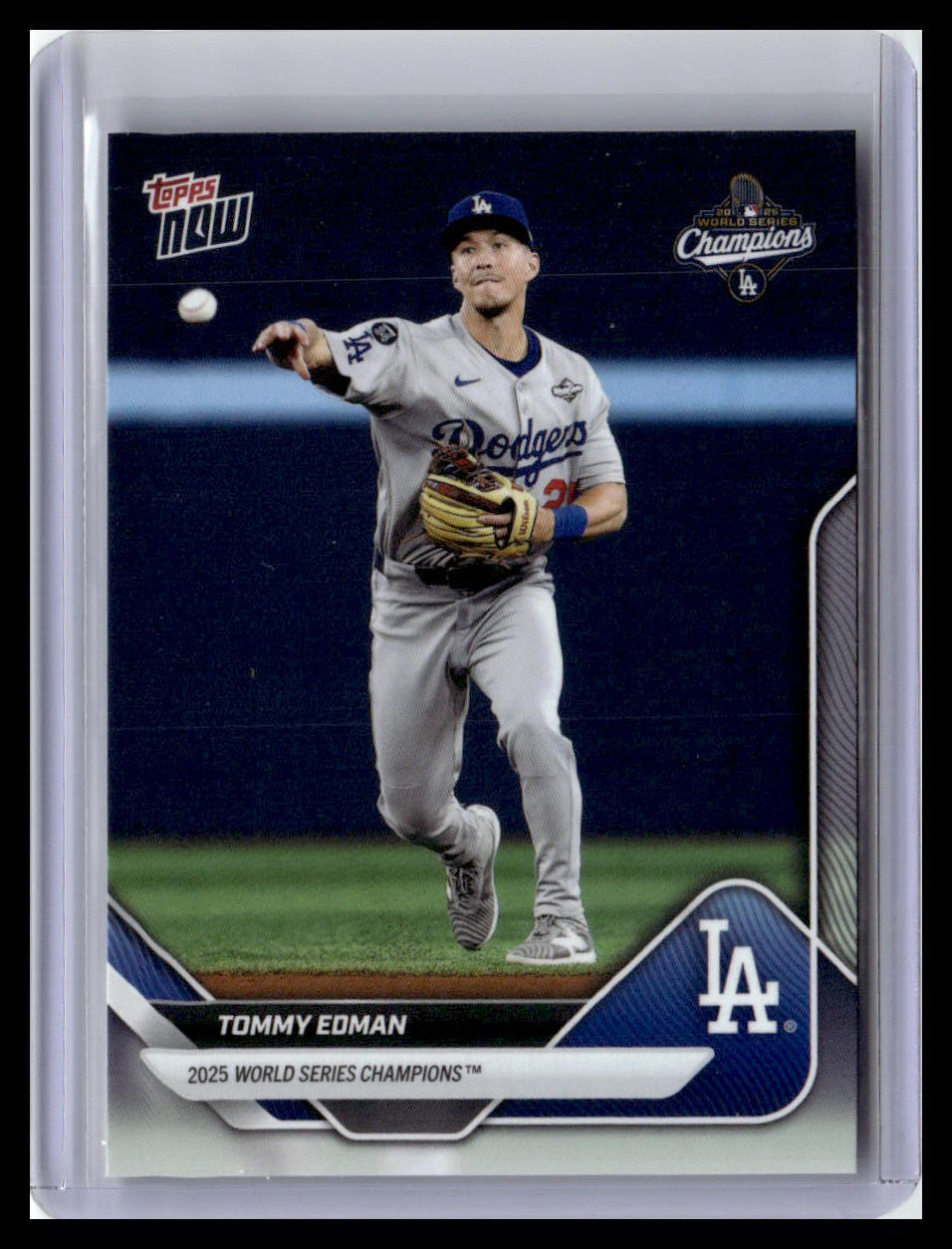2025 Topps Now World Series Champions Los Angeles Dodgers #WS-8 Tommy Edman