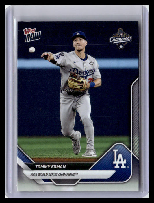 2025 Topps Now World Series Champions Los Angeles Dodgers #WS-8 Tommy Edman