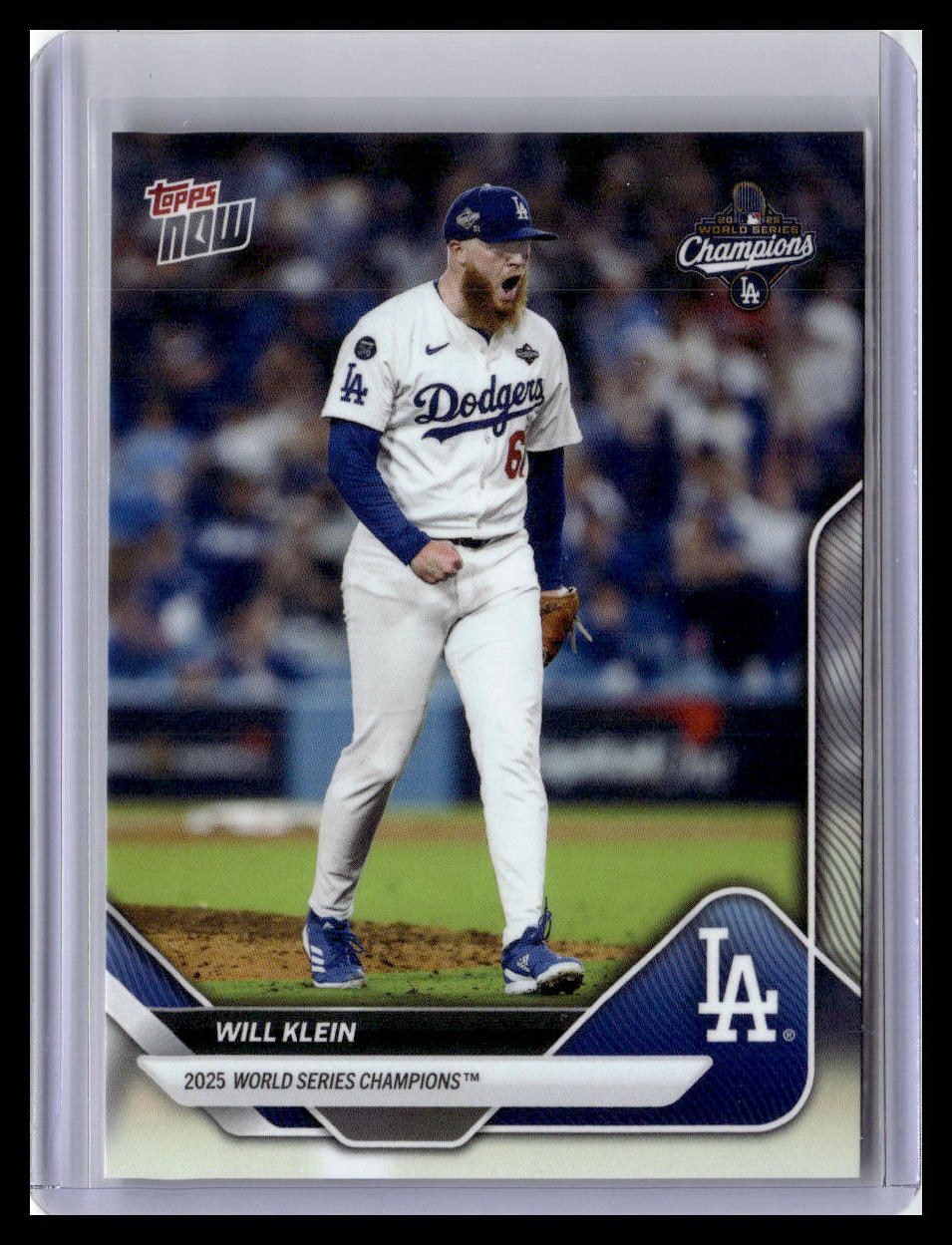 2025 Topps Now World Series Champions Los Angeles Dodgers #WS-11 Will Klein