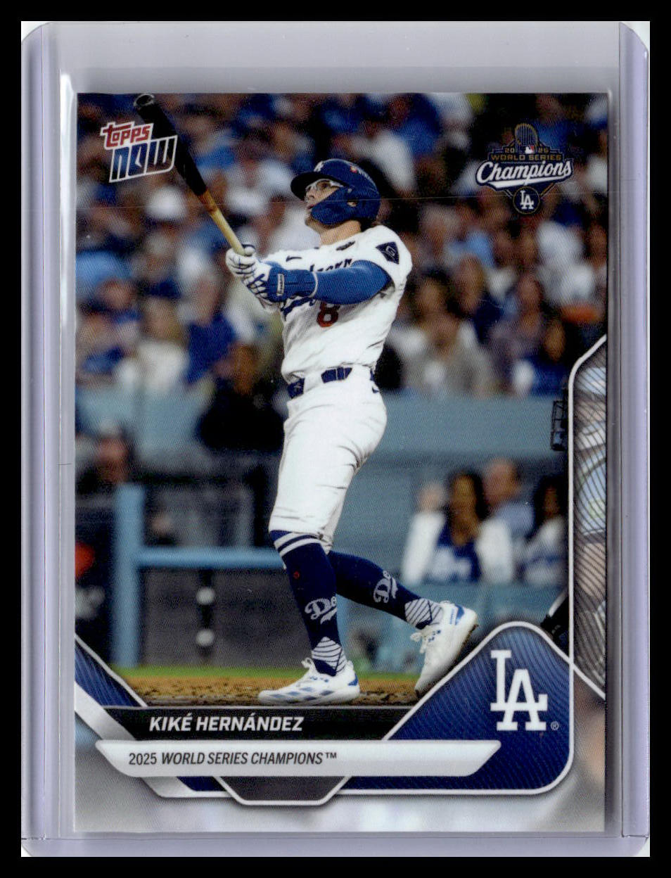 2025 Topps Now World Series Champions Los Angeles Dodgers #WS-12 Kike Hernandez