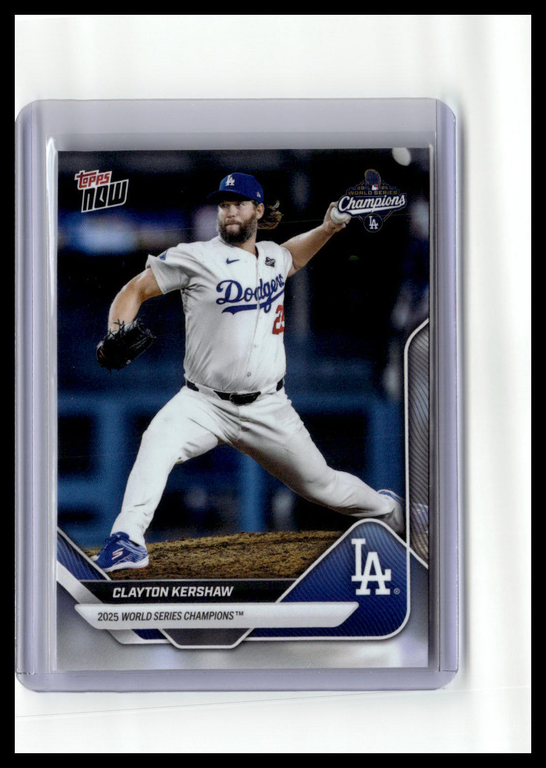 2025 Topps Now World Series Champions Los Angeles Dodgers #WS-13 Clayton Kershaw